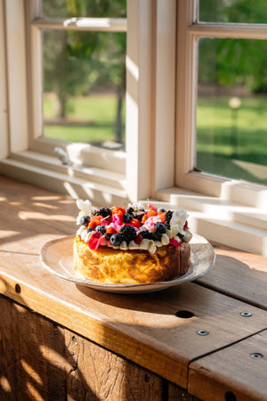 Fruit Basque Cheesecake